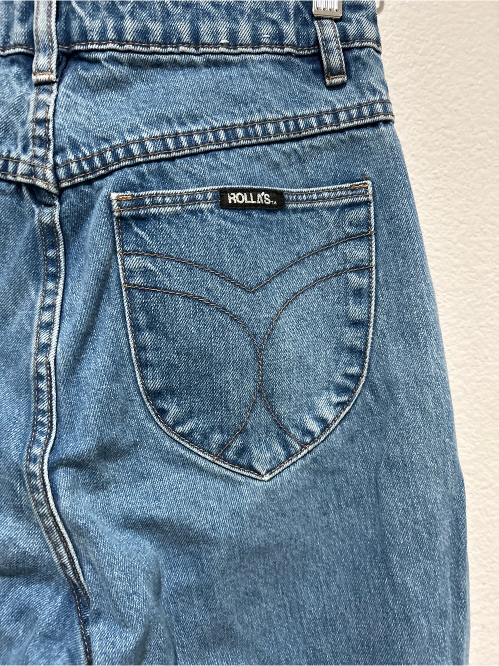 ROLLA'S Classic Original High Rise straight Jeans medium wash blue - Picture 6 of 13